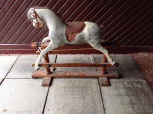 This is a photo of the rocking horse I took delivery off in its current state.