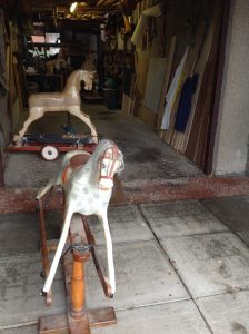 Frontal view of the rocking horse I took delivery off in its current state.
