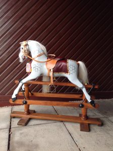 The Roslin horse, from another angle, fully restored.
